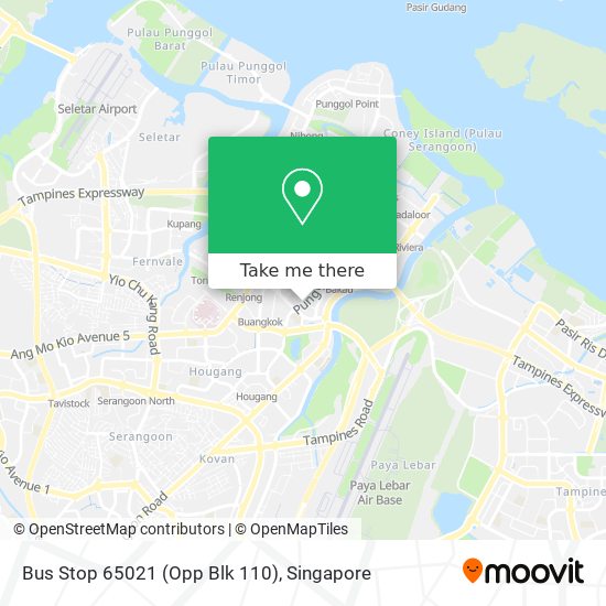 Bus Stop 65021 (Opp Blk 110) map