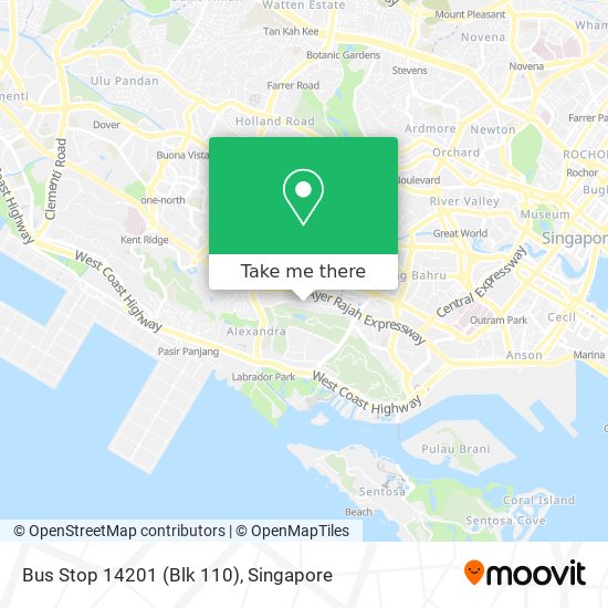 Bus Stop 14201 (Blk 110) map