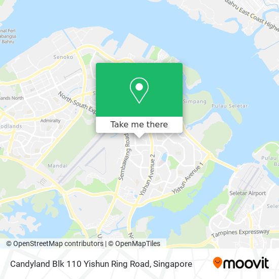 Candyland Blk 110 Yishun Ring Road地图