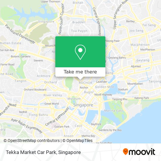 Tekka Market Car Park map