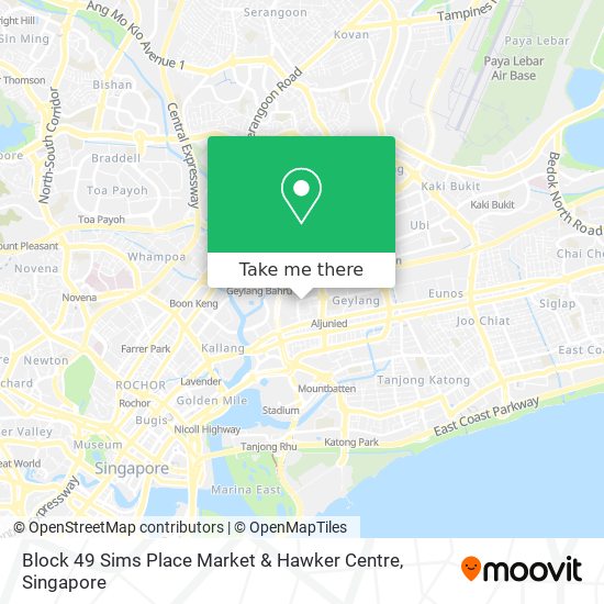 Block 49 Sims Place Market & Hawker Centre map