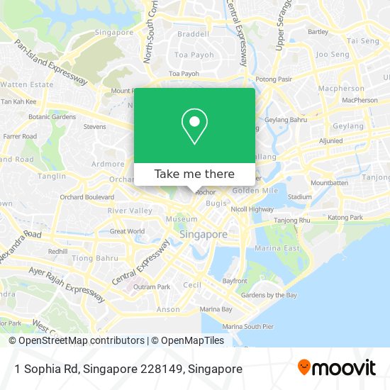 1 Sophia Rd, Singapore 228149地图