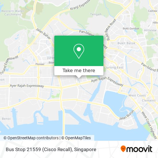 Bus Stop 21559 (Cisco Recall) map