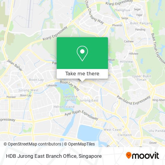 HDB Jurong East Branch Office map