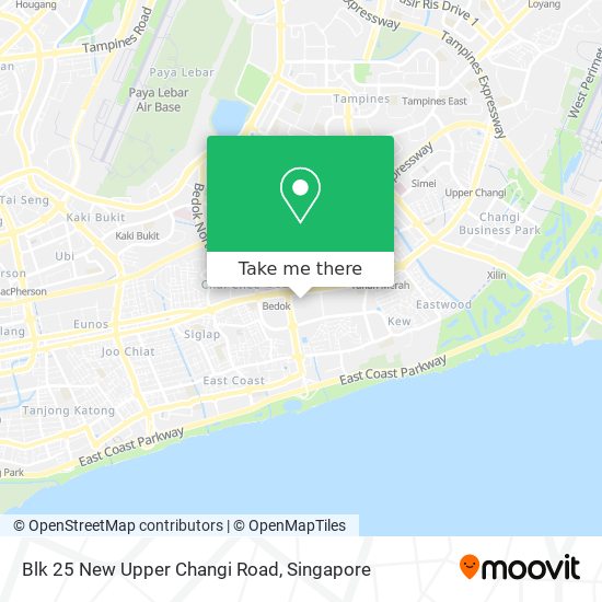 Blk 25 New Upper Changi Road地图