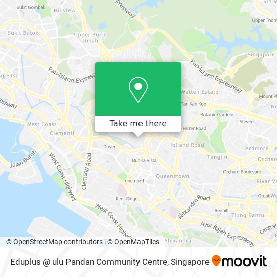 Eduplus @ ulu Pandan Community Centre map