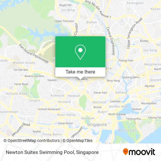 Newton Suites Swimming Pool map