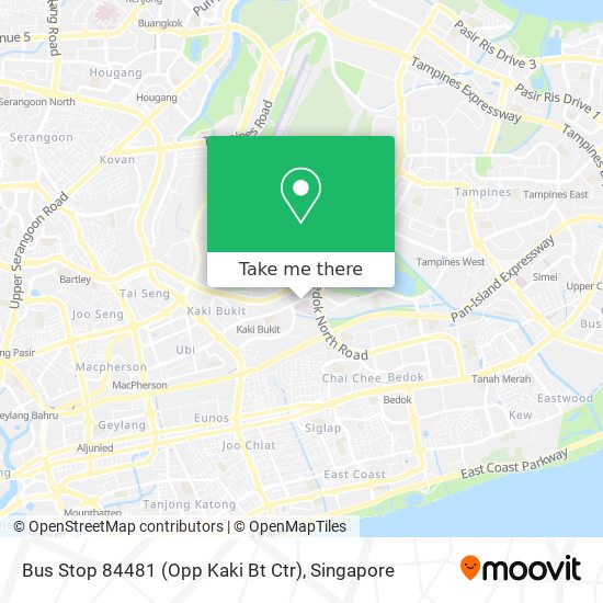 Bus Stop 84481 (Opp Kaki Bt Ctr) map
