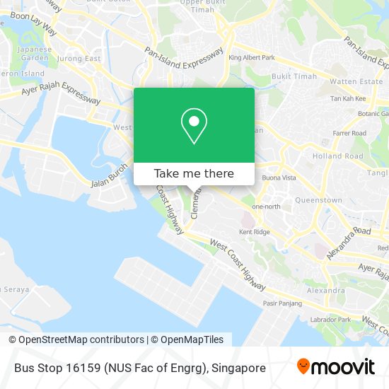 Bus Stop 16159 (NUS Fac of Engrg) map