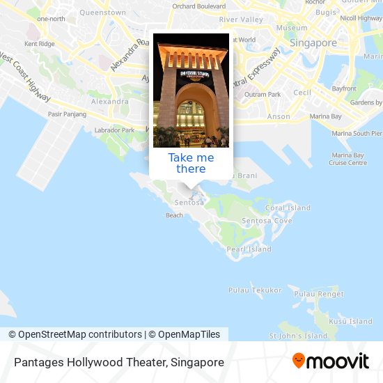 Pantages Hollywood Theater map