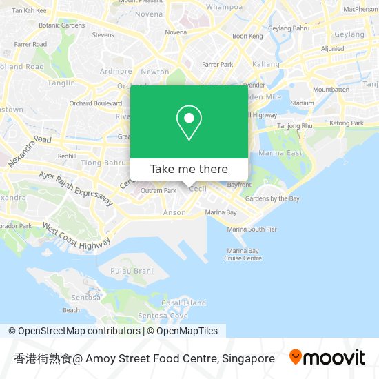 香港街熟食@ Amoy Street Food Centre map