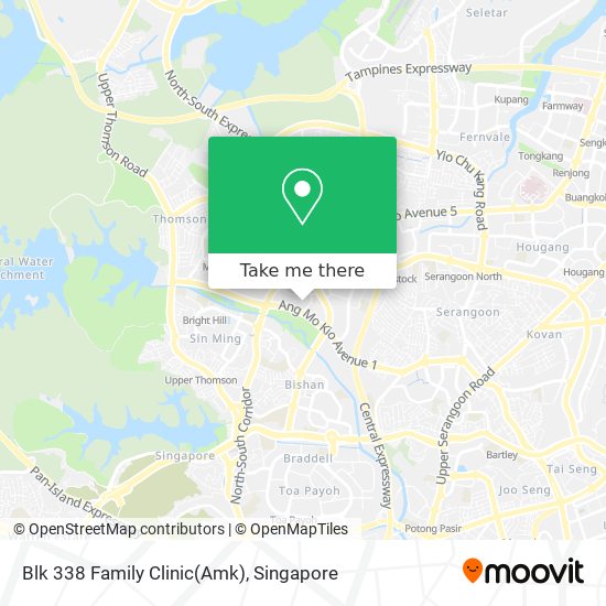 Blk 338 Family Clinic(Amk) map