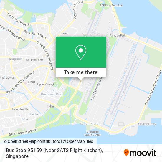 Bus Stop 95159 (Near SATS Flight Kitchen) map
