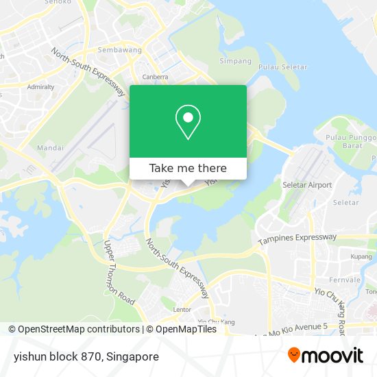 yishun block 870地图