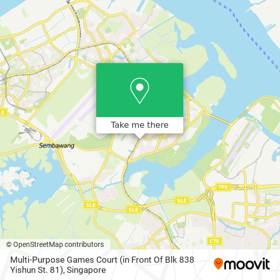 Multi-Purpose Games Court (in Front Of Blk 838 Yishun St. 81) map