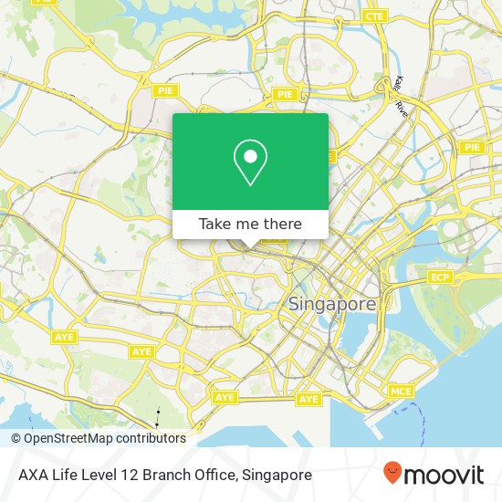 AXA Life Level 12 Branch Office map