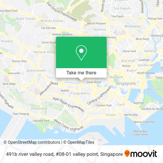 491b river valley road, #08-01 valley point地图