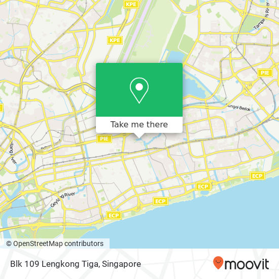 Blk 109 Lengkong Tiga map