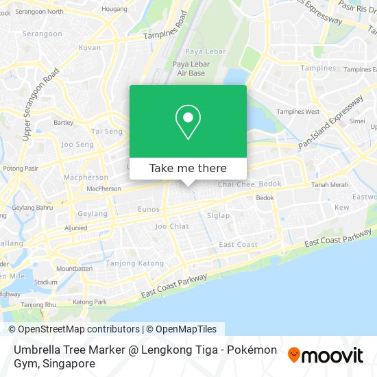 Umbrella Tree Marker @ Lengkong Tiga - Pokémon Gym map