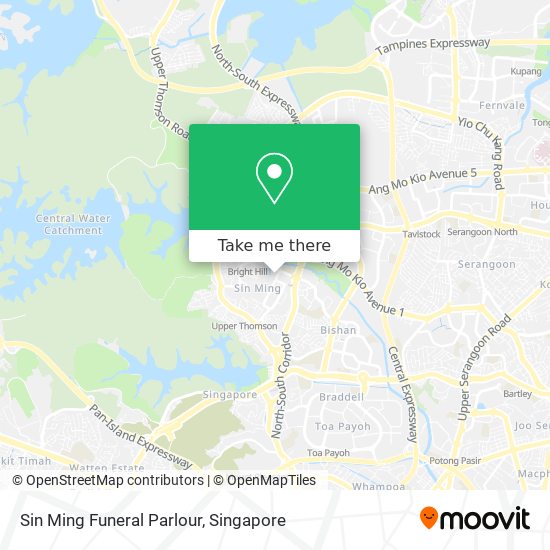 Sin Ming Funeral Parlour map