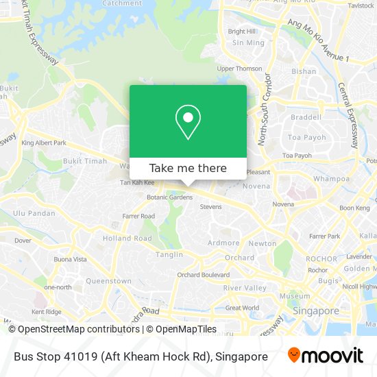 Bus Stop 41019 (Aft Kheam Hock Rd)地图