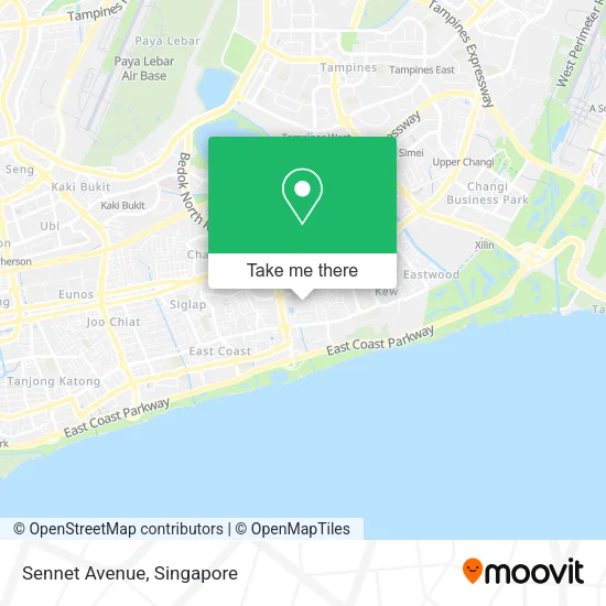 Sennet Avenue map