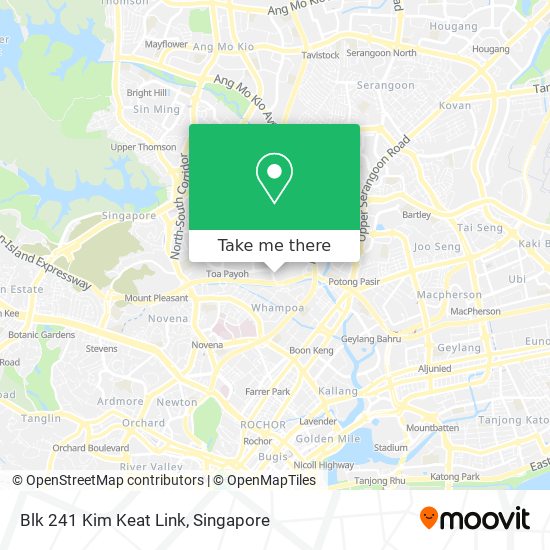 Blk 241 Kim Keat Link map