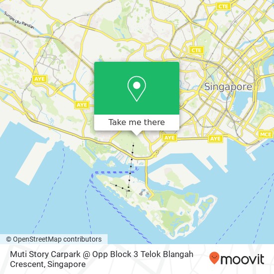 Muti Story Carpark @ Opp Block 3 Telok Blangah Crescent map