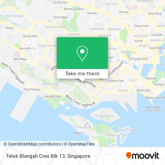 Telok Blangah Cres Blk 13地图