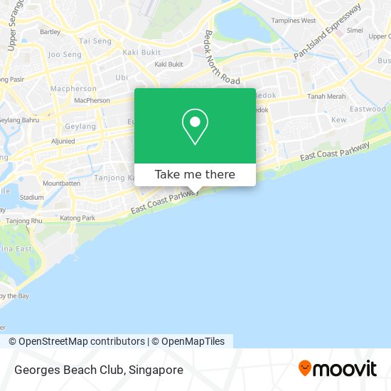 Georges Beach Club map