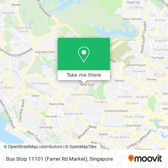 Bus Stop 11101 (Farrer Rd Market) map