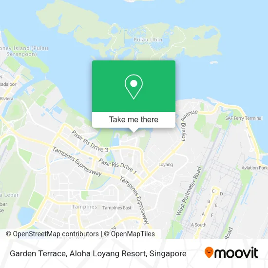Garden Terrace, Aloha Loyang Resort地图