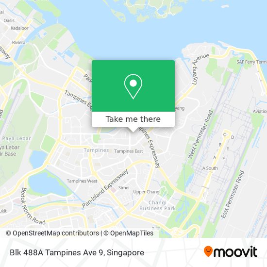 Blk 488A Tampines Ave 9 map