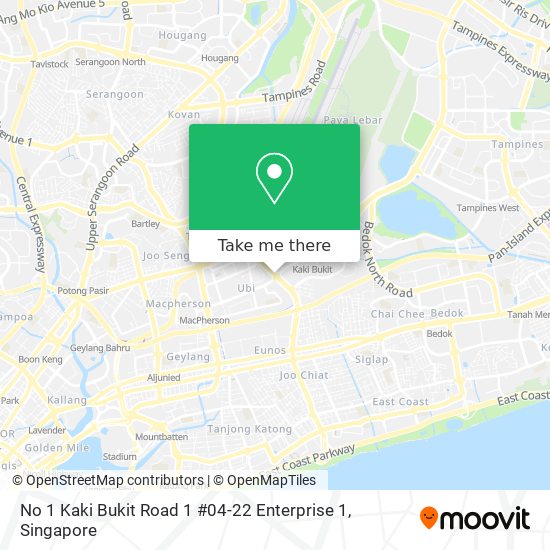 No 1 Kaki Bukit Road 1 #04-22 Enterprise 1 map