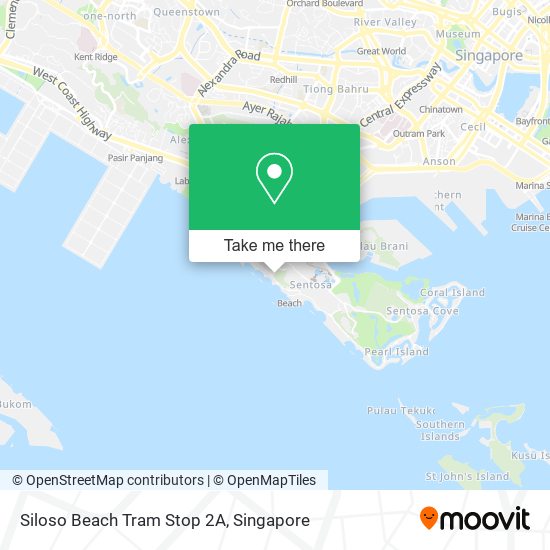 Siloso Beach Tram Stop 2A地图