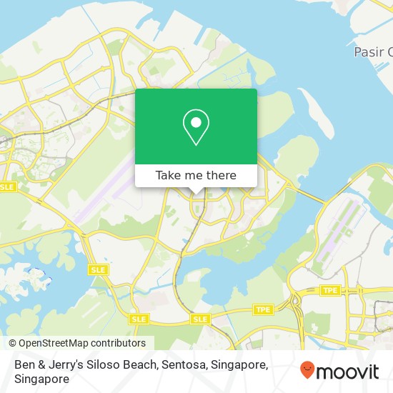 Ben & Jerry's Siloso Beach, Sentosa, Singapore map