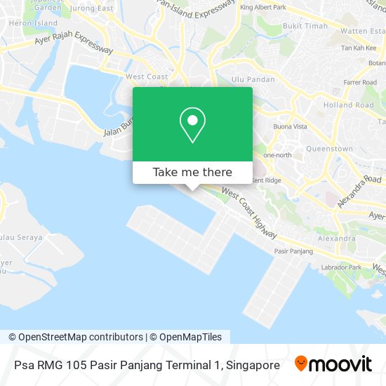 Psa RMG 105 Pasir Panjang Terminal 1 map
