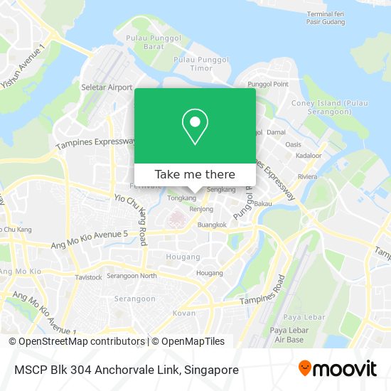 MSCP Blk 304 Anchorvale Link map