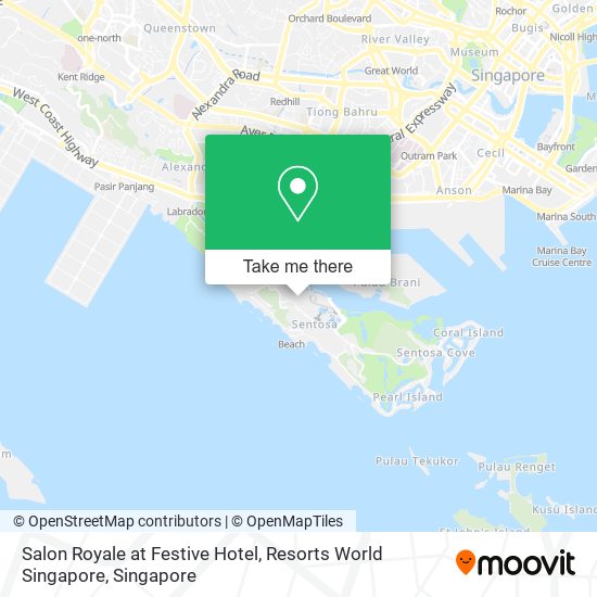 Salon Royale at Festive Hotel, Resorts World Singapore map