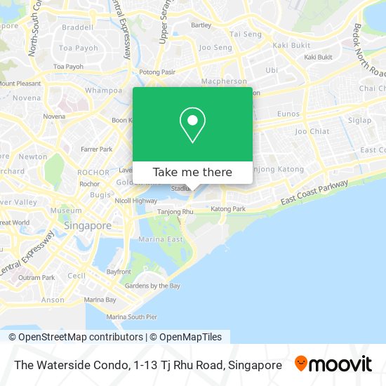 The Waterside Condo, 1-13 Tj Rhu Road map