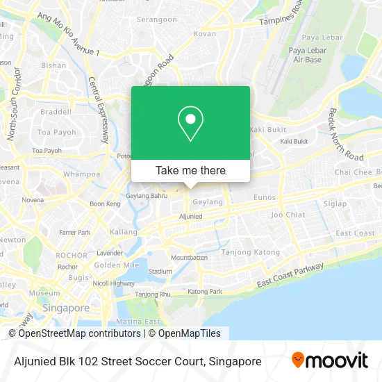 Aljunied Blk 102 Street Soccer Court map