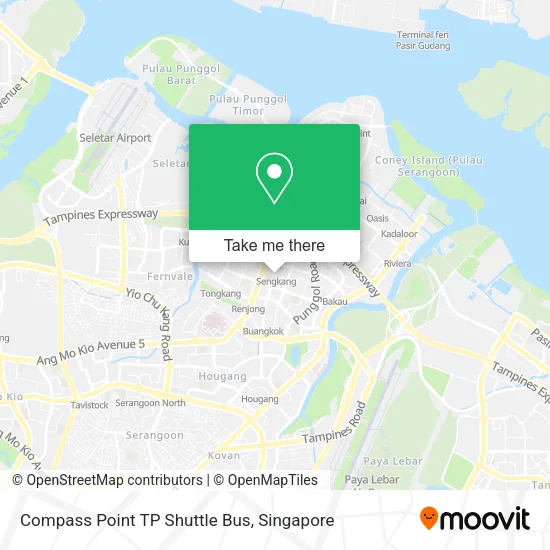 Compass Point TP Shuttle Bus map