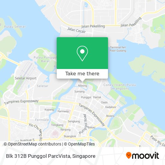 Blk 312B Punggol ParcVista地图