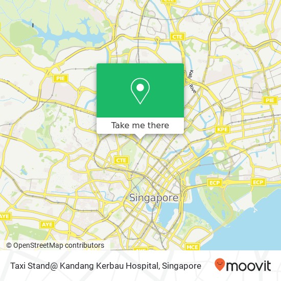 Taxi Stand@ Kandang Kerbau Hospital map