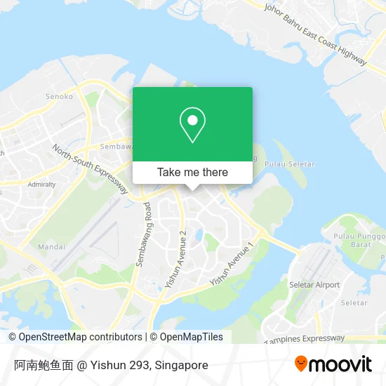 阿南鲍鱼面 @ Yishun 293地图