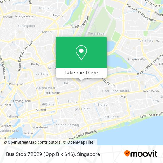 Bus Stop 72029 (Opp Blk 646) map