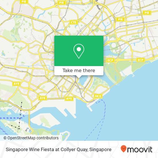 Singapore Wine Fiesta at Collyer Quay map