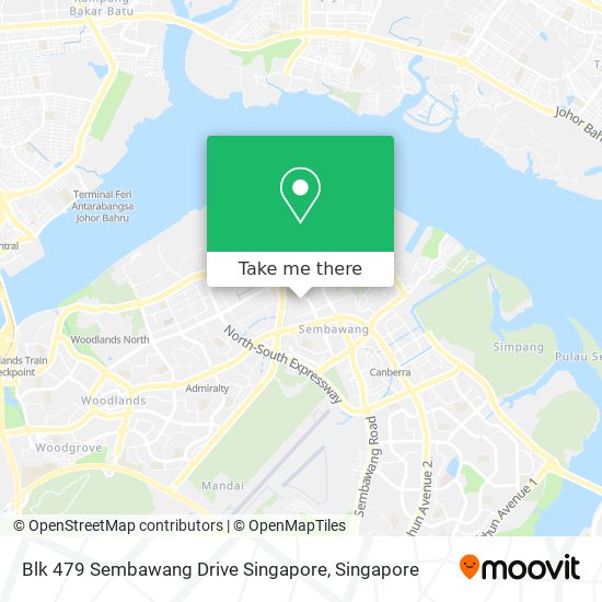 Blk 479 Sembawang Drive Singapore map