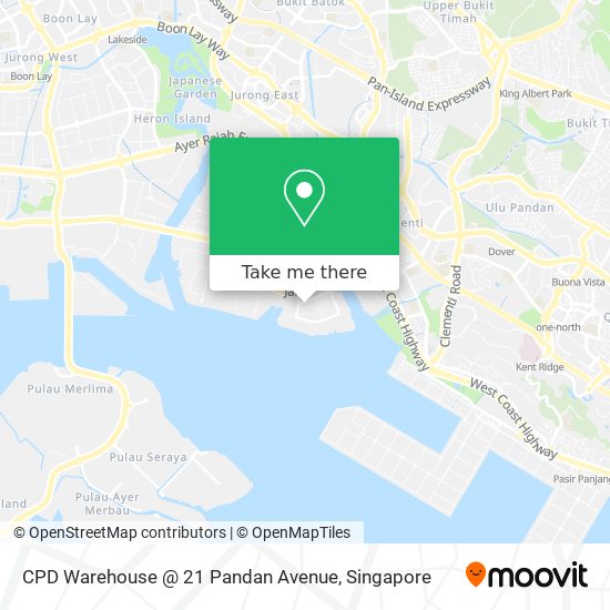 CPD Warehouse @ 21 Pandan Avenue map