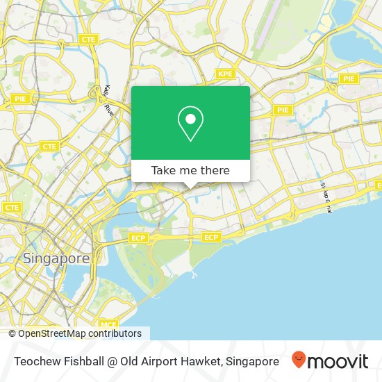Teochew Fishball @ Old Airport Hawket map